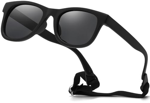 Jiaanle Lunettes de Soleil Bébé 0-3 Ans - Enfant Polarisé Lunettes Flexible pour Tout-Petits