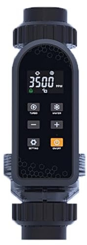 Système d'Électrolyse Au Sel pour Piscines, Générateur De Chlore Au Sel De Grande Capacité, Système d'Électrolyse Au Sel Intelligent avec Panneau Numérique Intelligent,withoutAPPcontrol-15g/h(<15K)