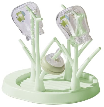 Dayysiuy Trockenständer Babyflaschen, Abtropfhalter Babyflaschen Flaschen, Trockenständer Für Babyflaschens Mit Abtropfschale, Zum Trocknen Von Babyflaschens, Saugern, Bechern Und Zubehör