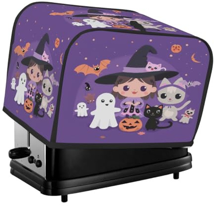 Copertura per tostapane viola a 4 fette per macchina del pane, piccolo elettrodomestico da cucina