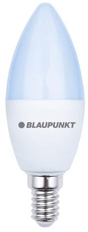 Blaupunkt Leuchtmittel E14 Led Lampe Kerzenform - 7W (entspricht 50W), 595 Lumen, 6000K Led Kaltweiss - Nicht‑Dimmbar, E14 Schraubsockel, Energiesparende Beleuchtung für Zuhause – 1er Pack