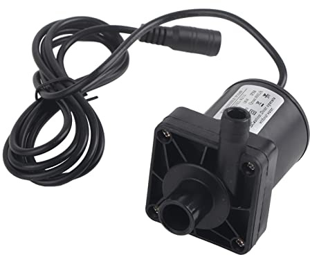 Pssopp Pompe Submersible CC, Mini Moteur sans Balais Silencieux 12 V 18 W 800 L/h, avec Accessoires D'installation, pour Fontaine de Jardin Aquaponique de Poissons D'aquarium