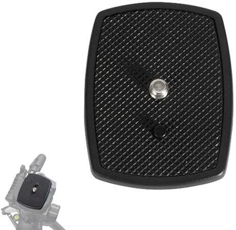 Kamera Schnellwechselplatte,Universelle für Die Meisten Stative,Tripod Adapter Accessories,Stativadapter Plate,Quick Release,Mit 1/4 Zoll Schraube,Schwarze ABS-Kunststoff Stativkopf Platte