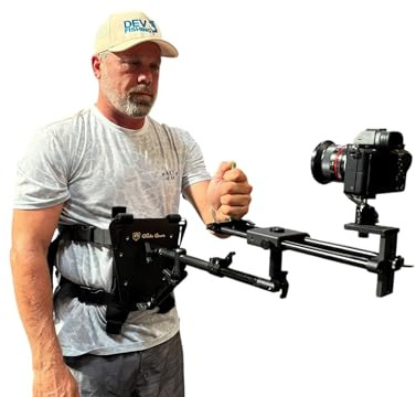 Glide Gear SNC 500 360° Rotating Snorricam Camera Rig for POV Filmmaking – Body-Mounted Stabilizer for DSLR/Mirrorless Cameras – Adjustable Fit, Modular Mounting, Action Scene & Music Video Shots