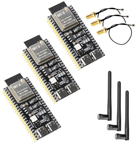 diymore 3PCS für ESP32-S3 DevKitC-1 N16R8 Modul, für ESP32 S3 1-N16R8 Entwicklungsboard mit WiFi, Bluetooth 5.0,USB C Anschließbare Antenne mit Antenne