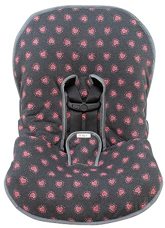 JYOKO Kids Abdecken Gepolsterte Universal für Babyschale (Fluor Heart)