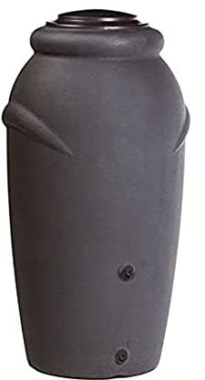 Regentonne 210L Aquacan Baby Kunststoff Regentonne in anthrazit Farbe 59,6 (L) x 56 (B) x 118,3 (H) cm