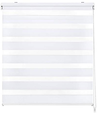 EASYDECO - Estor Enrollable Día y Noche - Blanco (180_x_250_cm) | Tamaño Tela 176,8 x 250 cm