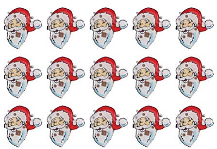LED Brosche Weihnachten brosche Anstecknadel Weihnachtsmann Abzeichen Brosche für Kinder Geschenk Partei Bevorzugungen 25Pcs