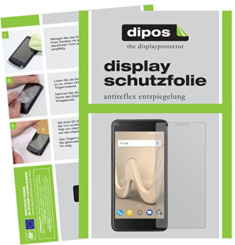 dipos 2x Matte Screen Protector for Wiko Harry | Ultra-Thin, Anti-Glare, Anti-Reflective, Perfect Fit, Anti-Scratch, Bubble-Free, Fingerprint Compatible, Easy Installation
