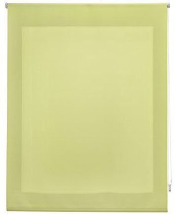 Uniestor Liso Estor enrollable translúcido - Verde pistacho, 160 x 175 cm (Ancho por Alto). Tamaño de la Tela 157 x 170 cm. Estores para ventanas