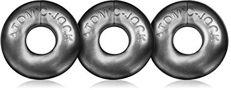 Oxballs Balls Ringer 3 pack Silver Small Oxballs REX Dildo Black
