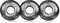 Oxballs Balls Ringer 3 pack Silver Small Oxballs REX Dildo Black