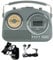 Nostalgic Retro Digital Radio, DAB, FM, AM (MW). Smart Phone Input (Speaker). 1950/60s Design, Modern Functions, Large FRONT Panel LCD Digital Display, Electric/Batteries, Inc Earphones. Pastel Grey