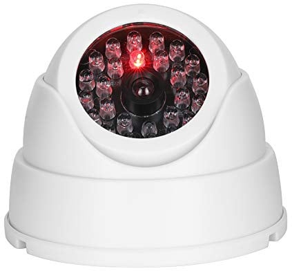 Dummy Kamera mit LED-Licht, Wandhalterung Überwachungskamera für Innen- und Außenbereich 30pcs Ir führte blinkende Sicherheit