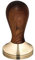 scarlet espresso | Tamper »Classic Deluxe« für Barista; mit ergonomischem Griff aus Edelholz und präzisionsgefertigter Basis aus Messing (53 mm, Sandelholz - Rot)