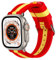 ESTUYOYA Correa España compatible con Apple Watch 49mm 46mm 45mm 44mm, (42mm-Serie 1-3) Nylon Bandera Española iWatch Series 11 10 9 8 7 6 5 4 3 2 1 SE3/SE2/SE Ultra 3/2/1 - Rojigualda