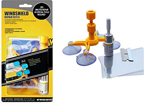 Kit de herramientas de reparación de parabrisas automático, resina de reparación de parabrisas para reparar chips de grietas del parabrisas de vidrio del automóvil