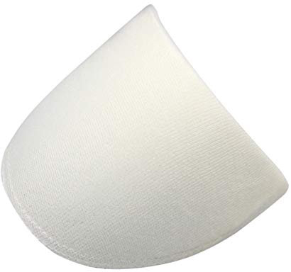 SUPVOX 20 Paar Schulterpolster Nähen Schwammpolster für Blazer T-Shirt Kleidung Weiß