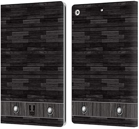 Head Case Designs Holz Industrielle Texturen Leder Brieftaschen Handyhülle Hülle Huelle kompatibel mit Apple iPad 10.2 (2019)/(2020)/(2021)