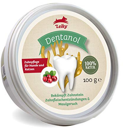 Leiky Dentanol Zahnpflegepulver für Hunde & Katzen 100g