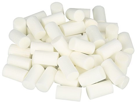 50 Pièces de Pré-filtre en Fibre de Coton, 2 X 3,5 cm Blanc Filtre de Coton de Pompe, élément Filtrant Pour Compresseur D'air