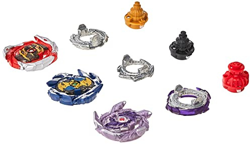 BEYBLADE Burst Surge Speedstorm Thunder Threat 3-Pack - Kolossal Fafnir F6, Spear Dullahan D6, Brave Roktavor R6 Battling Game Top Toys