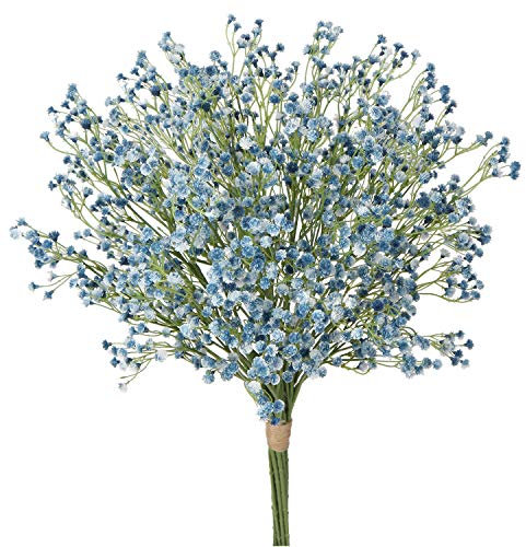 12 Stücke Künstliches Schleierkraut Kunstblumen Gypsophila Blumenstrauß Dekorative Künstliches Blumen für Zuhause Hochzeit Party Dekor Blumenstrauß