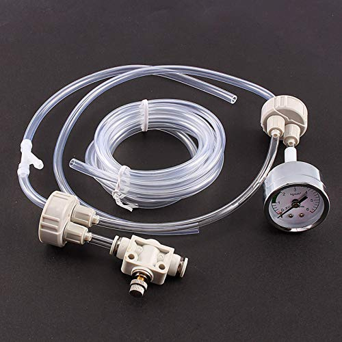 Fydun DIY Aquarium Pflanze CO2 Generator System D201 Kohlendioxid Reaktor Kit mit Nadelventil Manometer für Pflanzen Aquarium