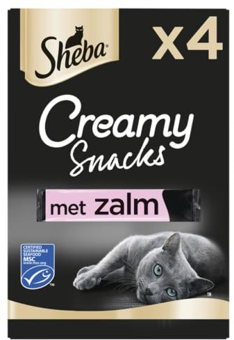 Sheba Creamy Snacks, Marrone, 4 Unità (Confezione da 11)