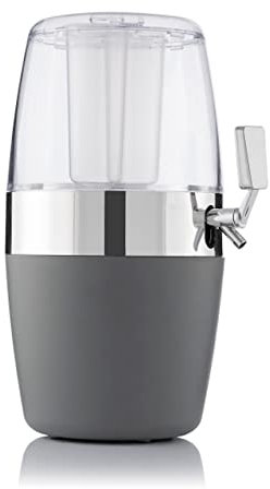 MODEZVOUS - Distributeur Boisson avec Double Tube Réfrigérant pour Glacon et Robinet - Tireuse à Bière - 4 litres