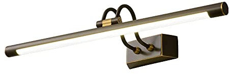 Lampe de meuble-lavabo de salle de bain de 55 cm, luminaire de maquillage de lampe de miroir de bain en cuivre, applique murale de vanité de miroir réglable pour armoires à miroir, coiffeuse, salle