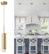 KCO Beleuchtung LED Gold Mini Pendelleuchte Moderne Kücheninsel Deckenleuchte Hängeleuchte Leuchten Kleine Zylinder Decke Pendelbeleuchtung für Schlafzimmer, Esszimmer (Gold)