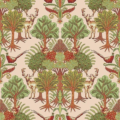 Design ID Wallpaper TP422303 Tapestry Nordic Deer Forest Green
