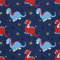 HEKO PANELS Stoff Oxford Wasserdichte Meterware Canvas-Stoff Polyester Stoff Zum Nähen Nähstoffe Möbelstoffe Dekostoffe Wasserabweisend Blickdicht Kinder Dinosaurier 1 Meter 155 x 100 cm, DX011