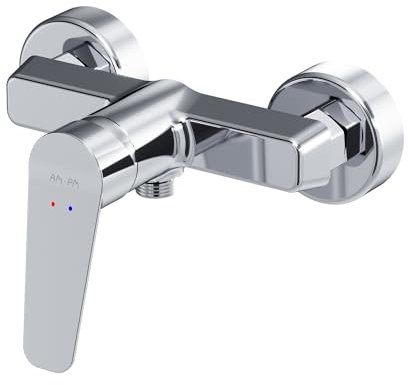 Robinet de Douche, Mitigeur Douche à économie d'eau, Robinet de Douche sans bec, Chromé, Facile à installer, AM.PM Hit FTA20000