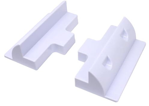 HISports Lot de 2 Support de Latéral pour Panneau Solaire en ABS Noir pour Projet Solaire, Camping-Car, Caravane, Bateau