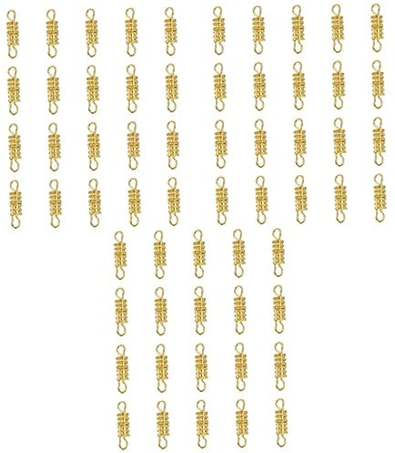 Operitacx 3 Stück 5 100 Stück Schraubverschlüsse Aus Messing Endkappen Für Armbandschnüre Ewiger Kalender Aus Holz Bettelarmband Fassschraubverschlüsse Zylinder Handgefertigte Materialien