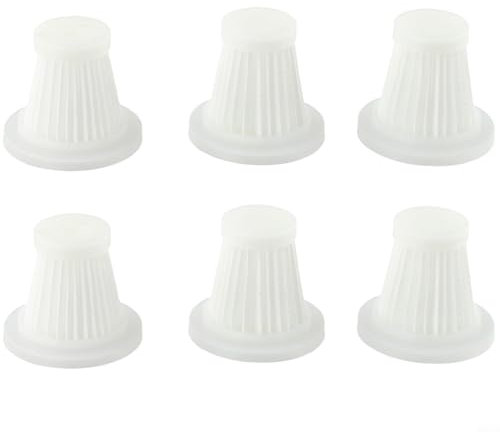 Pack of 6 Fliter Washable Reusable Filter Element Dust Filter for Mini Wireless Vacuum Cleaner (Pack of 6)