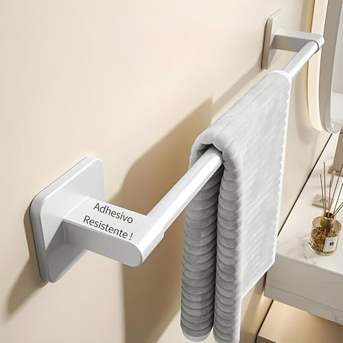 Toalleros De baño sin Taladro ; Toallero Baño Adhesivo con Varios Modelos Disponibles ; Resistente a Ambientes Húmedos ; Accesorios Baño y Cocina (1)