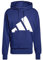 adidas Uomo Essentials Big Logo French Terry Hoodie, Dark Blue/White, M