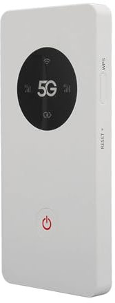 5G WiFi Mobile Hotspot, Mobiles Hotspot Gerät Tragbare Reise WLAN Router SIM Karte WLAN Router Entsperrter WLAN Hotspot Router Unterstützt 16 Geräte 8000 MAh Akku