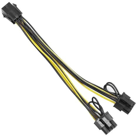 GPU-Grafikkarten-Netzkabel für K80, A100, P40, V100, A6000, 8-polig auf PCIE, 2 x 8-polig, 2 x 6-polig, Splitterkabel, Netzteil, 18 AWG
