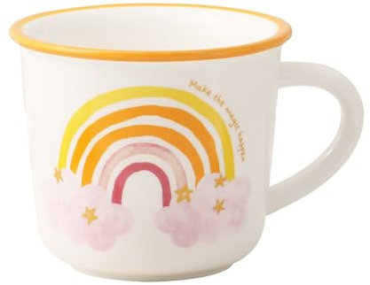 Niedliche Regenbogen-Tasse, 380 ml, Keramiktasse mit Henkel, Kaffee-, Tee-, Milch- und Wasserbecher, Geschenk für Männer und Frauen, Weihnachten, Geburtstag, Jahrestag, Erntedankfest