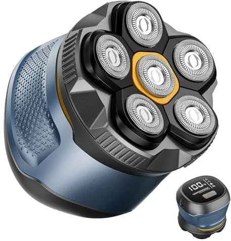 Head Shavers for Men, Upgraded 6D Magnetic Head Shaver | Waterproof Wet/Dry Head Shavers for Bald Men, 2-Speed Mens Head Shaver Bald, Rechargeable Men's Skull Shaver