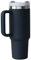 Taza Térmica Premium 1200ml | Vaso Térmico con Accesorios Antigoteo | Botella de Agua de Acero Inoxidable sin BPA | Termo de gran capacidad para oficina, viaje y aventuras outdoor (Azul Oscuro)