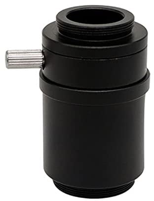 Microscope C-mount Adapter Microscope Lens 0.3X 0.5X S_ZM CTV Lens Stereo Microscope Adapter For Trinocular Microscope HDMI Digital Camera(TV 1X C-mount)