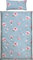 REDBEST Bettwäsche Single-Jersey bleu Größe 1x 135x200 cm + 1x 40x80 cm