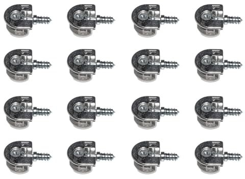 Hettich HKB ® 8 Stück Exzenter Verbindungsbeschlag VB 35/16, ø 20 mm, Zinkdruckguss vernickelt, Qualitätsprodukt von Hersteller, Artikel-Nr. 62494