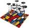 Alfombra para Batería y Percusión Alfombra Bateria Electronica Alfombras Acusticas Piano Alfombras de Batería Acústico Alfombrillas de Tambor Insonorizada Antideslizantes Alfombrilla 160 x 140 cm